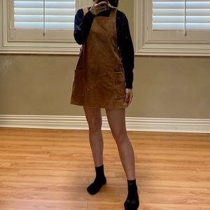 Corduroy Suspender skirt